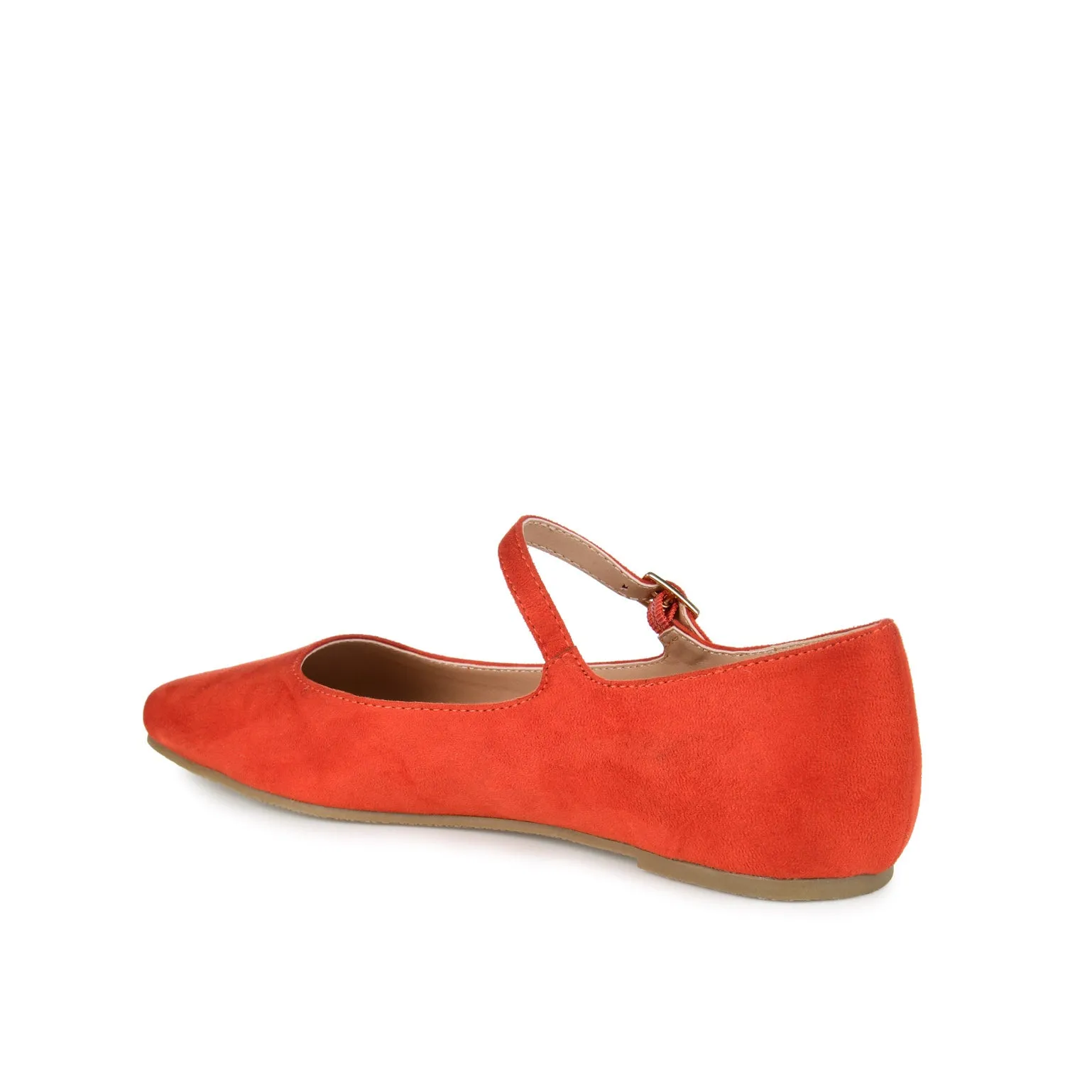 CARRIE FAUX SUEDE BALLET FLATS IN WIDE