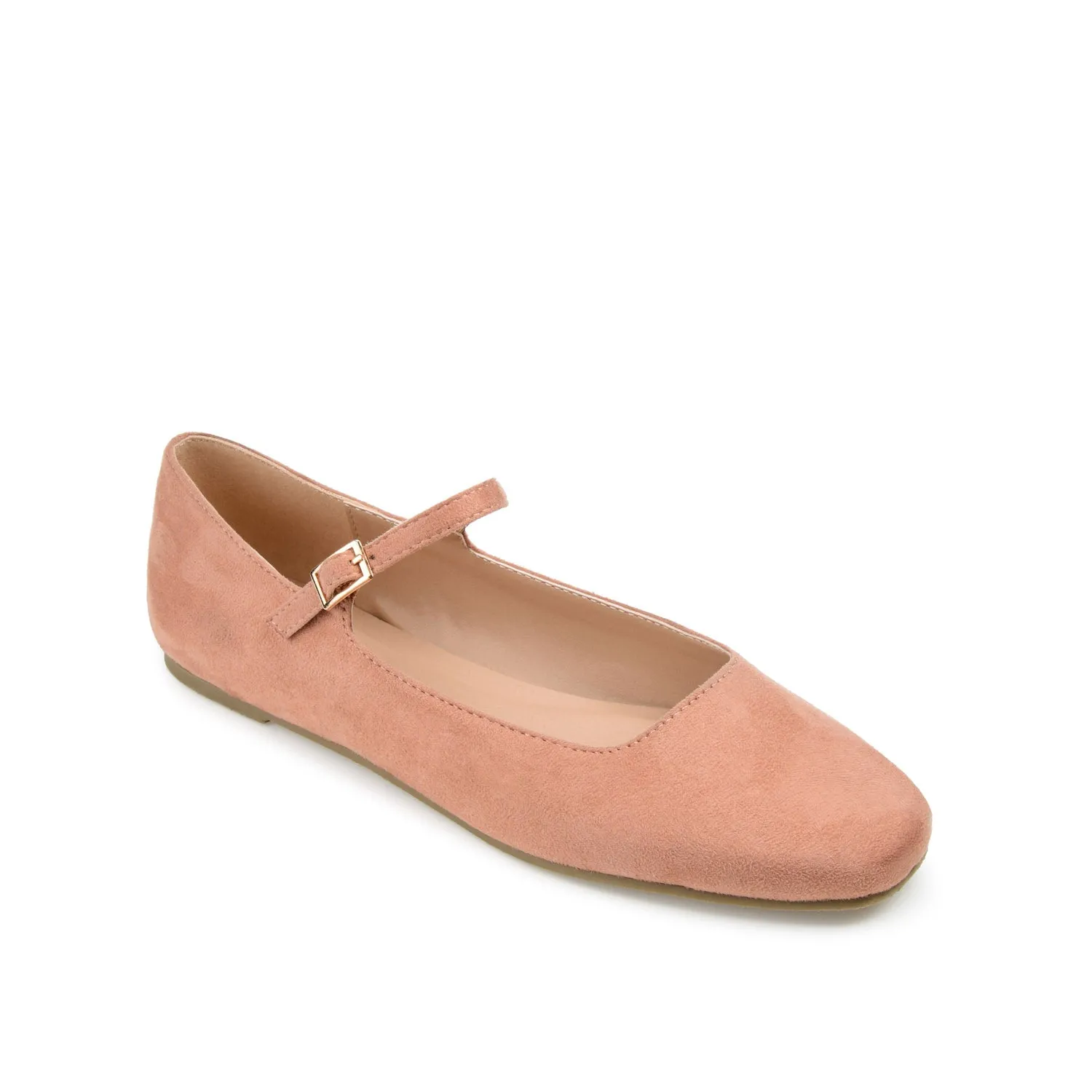 CARRIE FAUX SUEDE BALLET FLATS IN WIDE