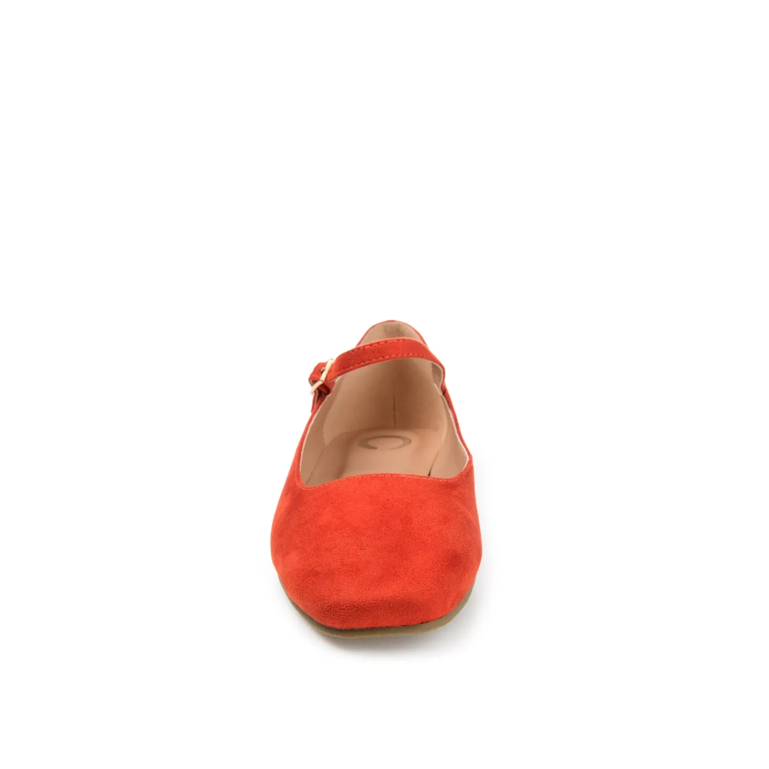 CARRIE FAUX SUEDE BALLET FLATS IN WIDE