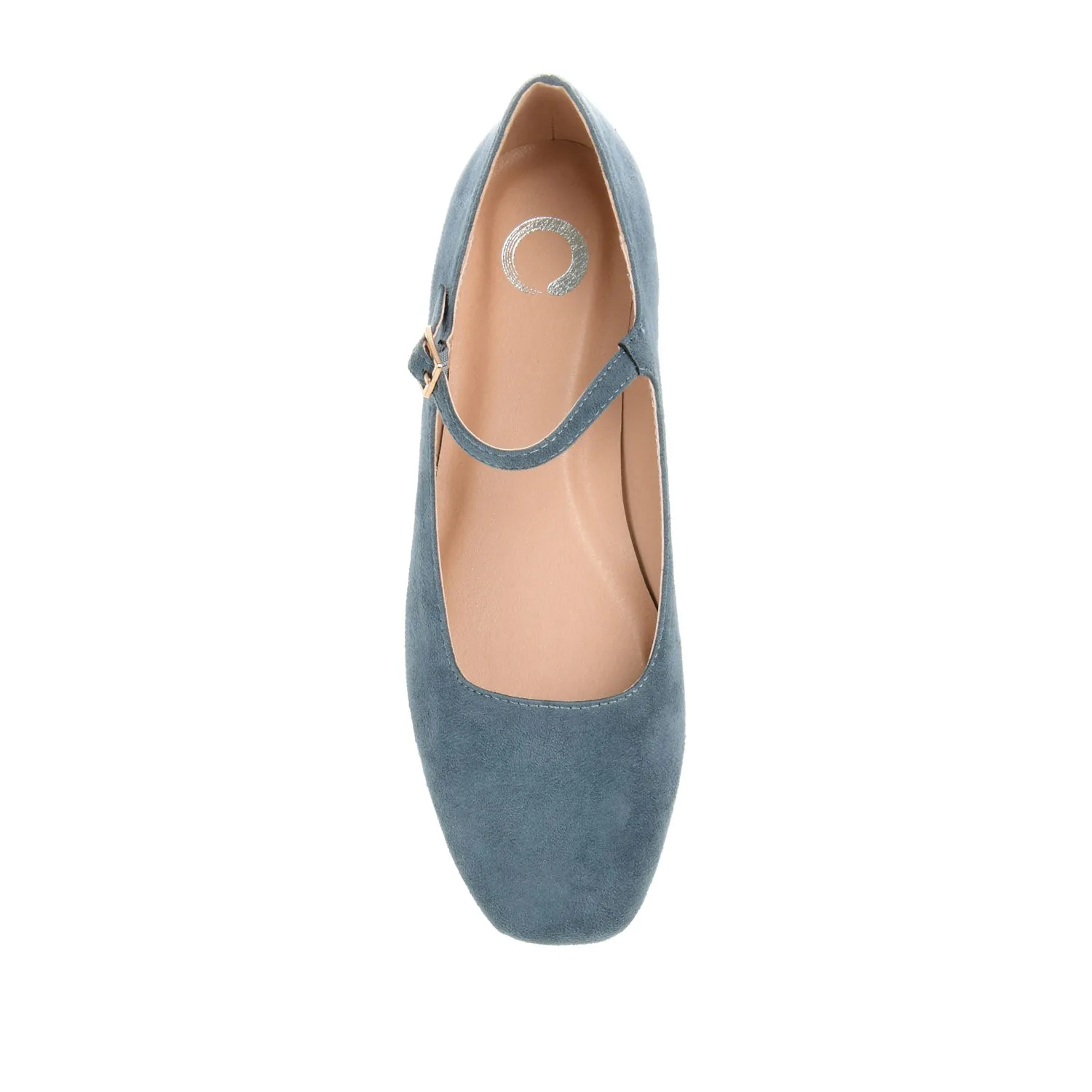 CARRIE FAUX SUEDE BALLET FLATS IN WIDE
