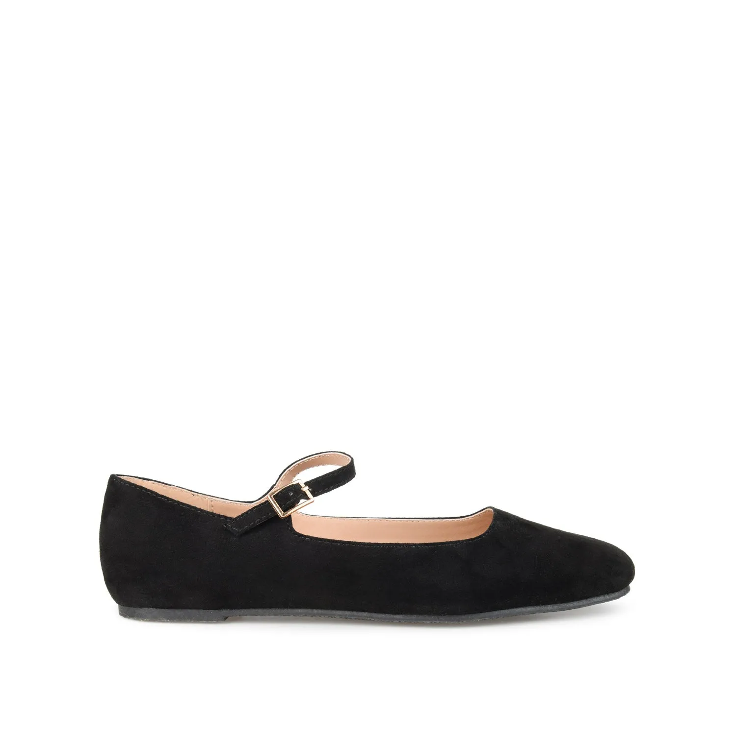 CARRIE FAUX SUEDE BALLET FLATS IN WIDE