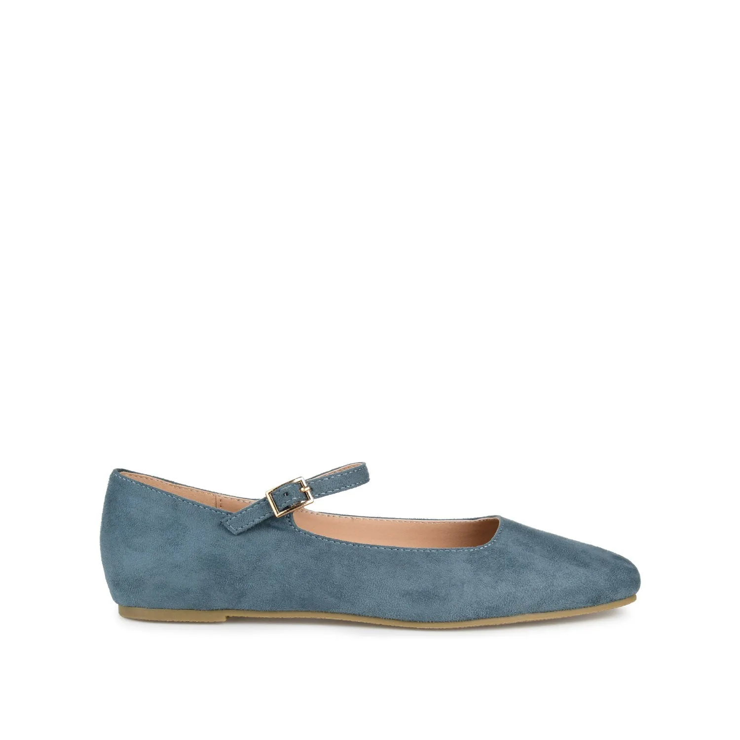 CARRIE FAUX SUEDE BALLET FLATS IN WIDE