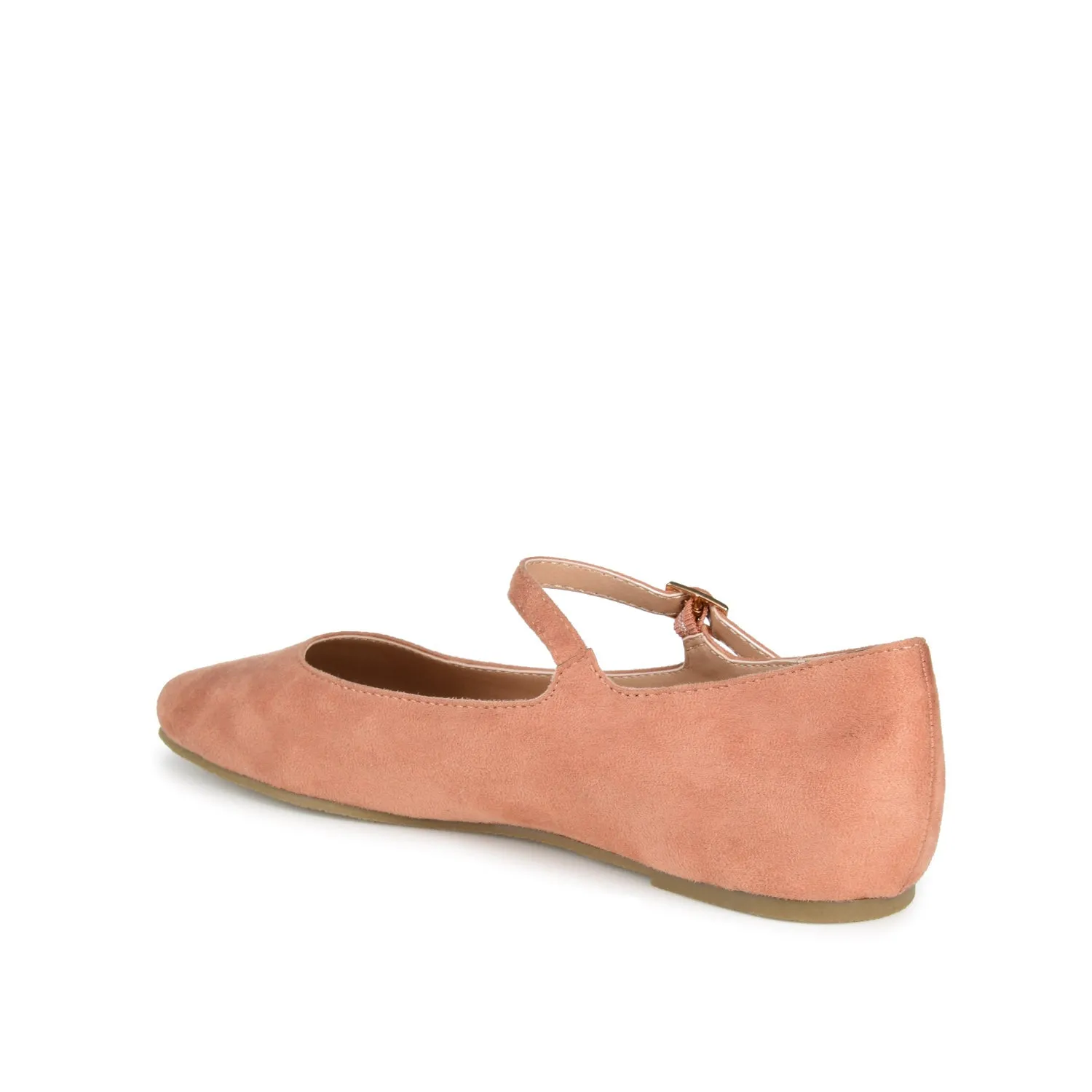 CARRIE FAUX SUEDE BALLET FLATS IN WIDE