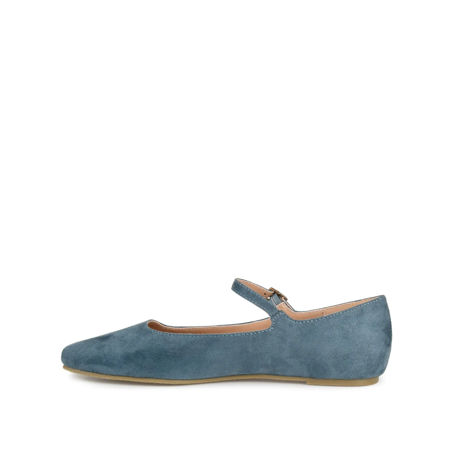 CARRIE FAUX SUEDE BALLET FLATS IN WIDE