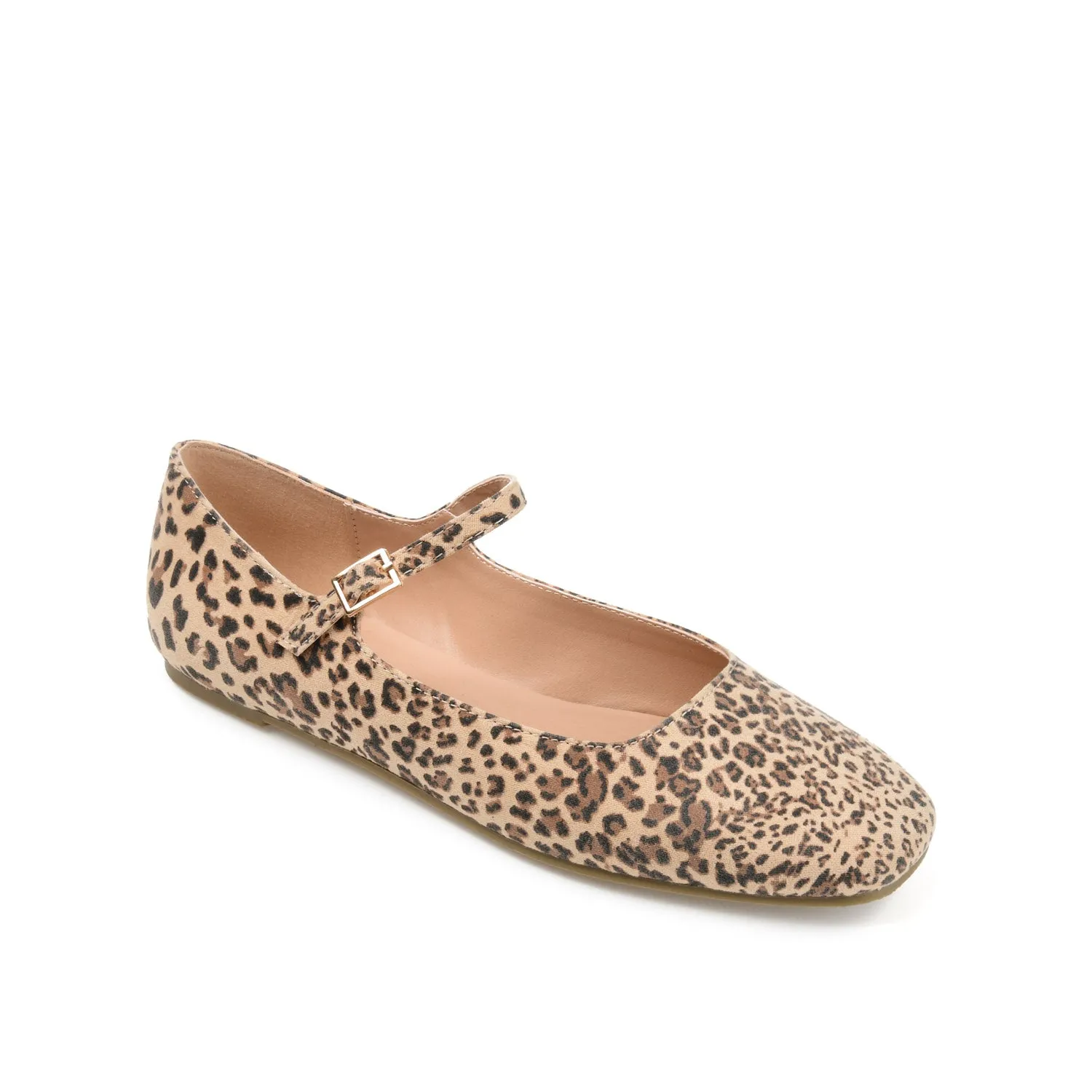 CARRIE FAUX SUEDE BALLET FLATS IN WIDE