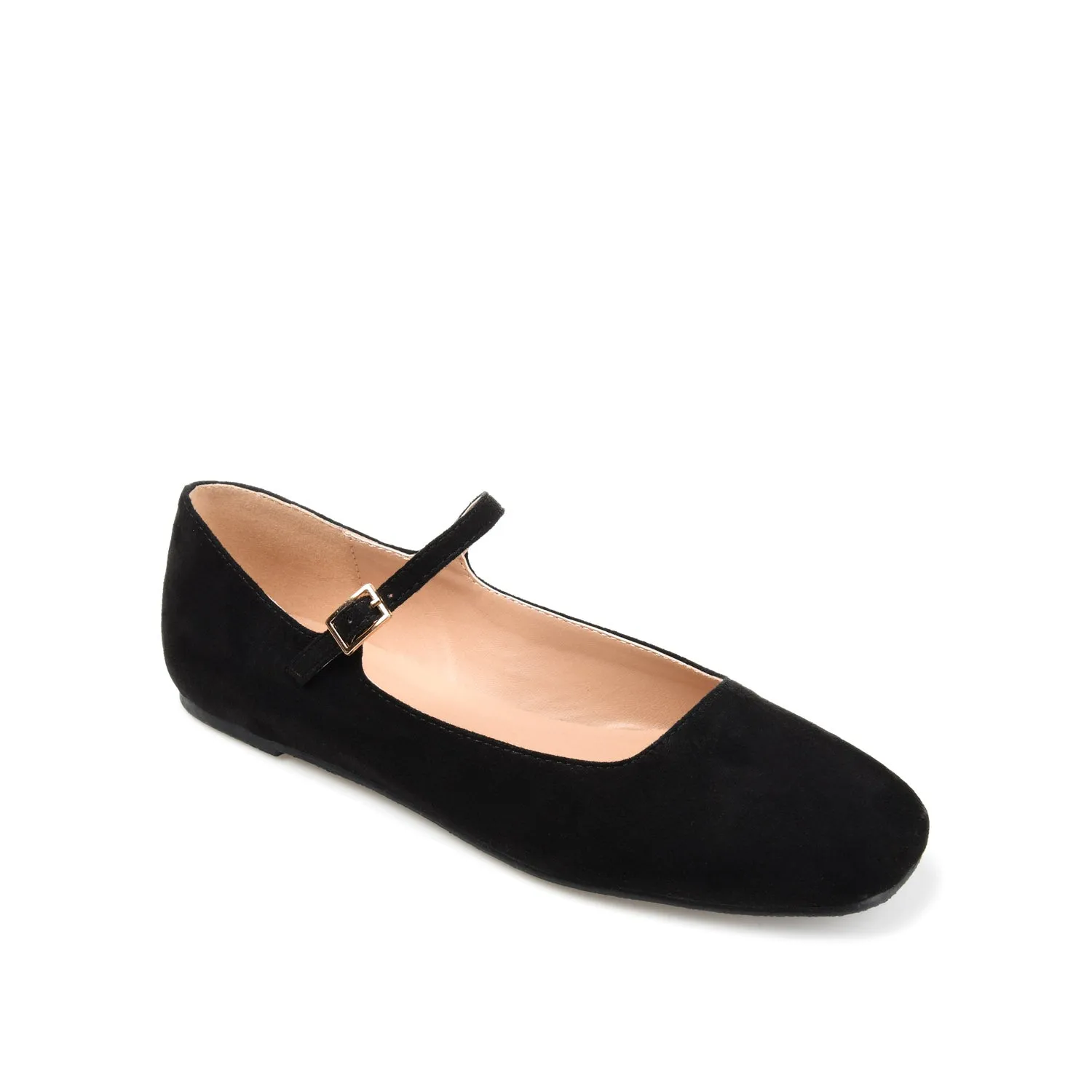 CARRIE FAUX SUEDE BALLET FLATS IN WIDE