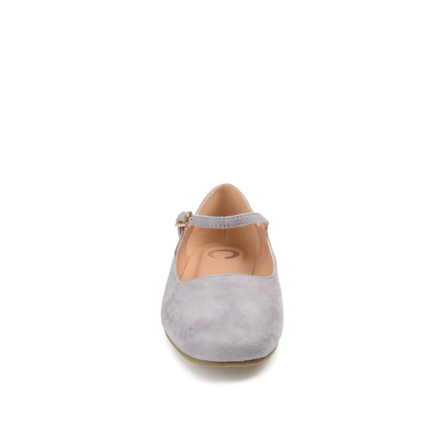 CARRIE FAUX SUEDE BALLET FLATS IN WIDE