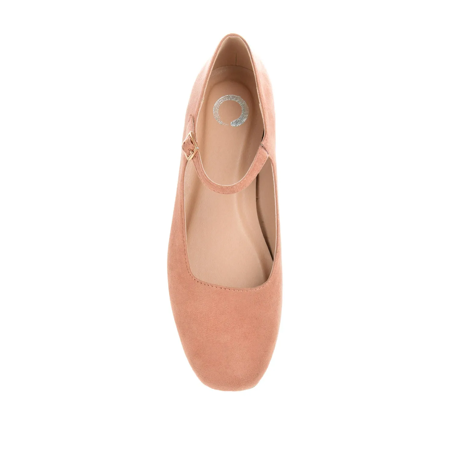 CARRIE FAUX SUEDE BALLET FLATS IN WIDE