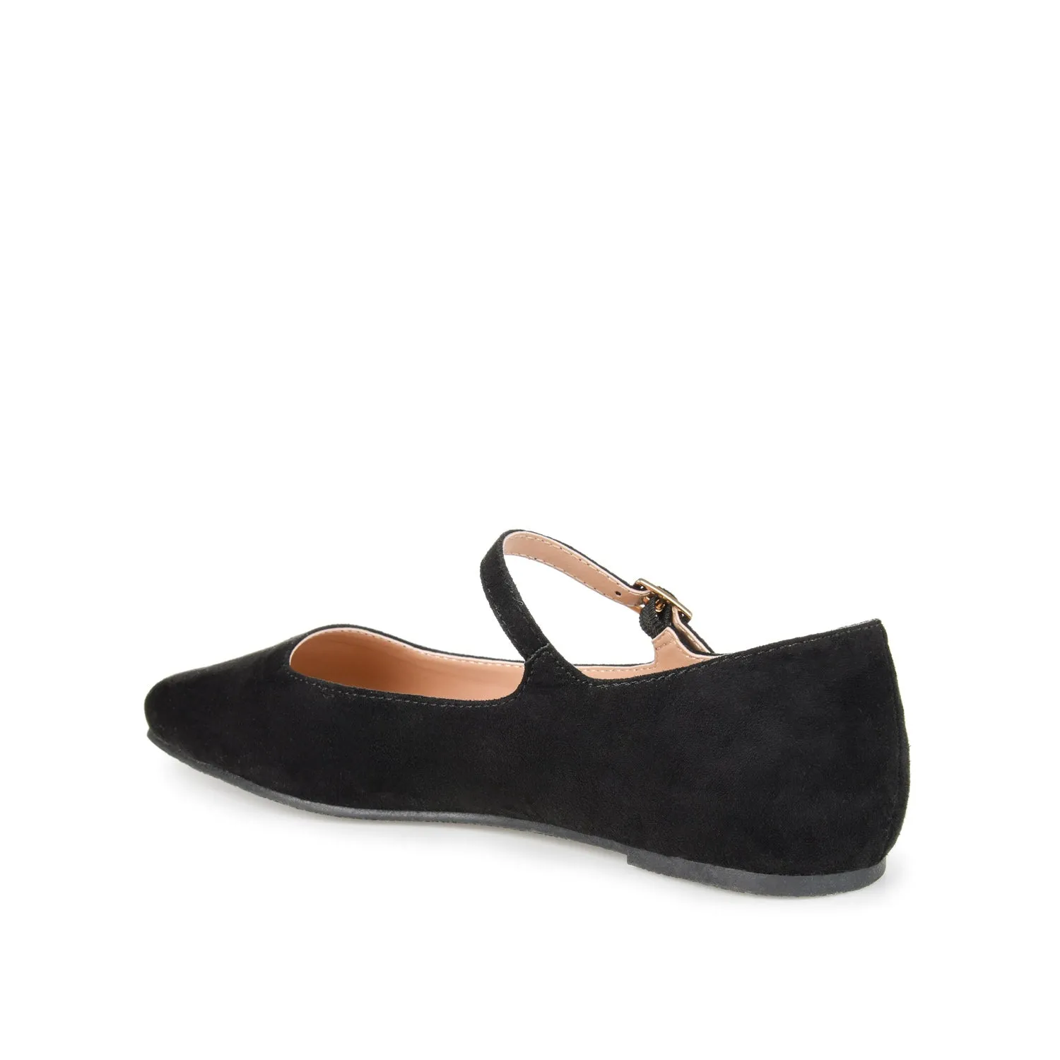CARRIE FAUX SUEDE BALLET FLATS IN WIDE