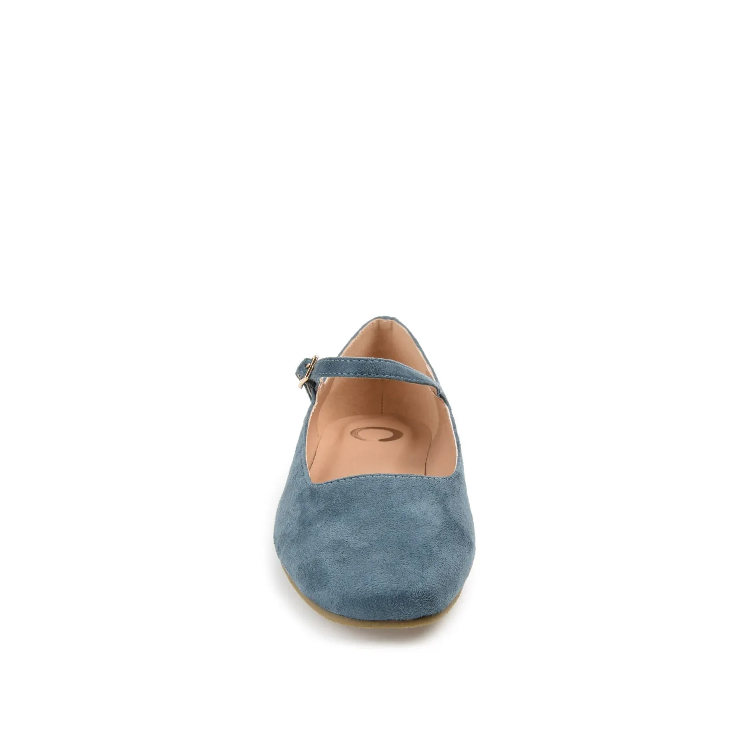 CARRIE FAUX SUEDE BALLET FLATS IN WIDE