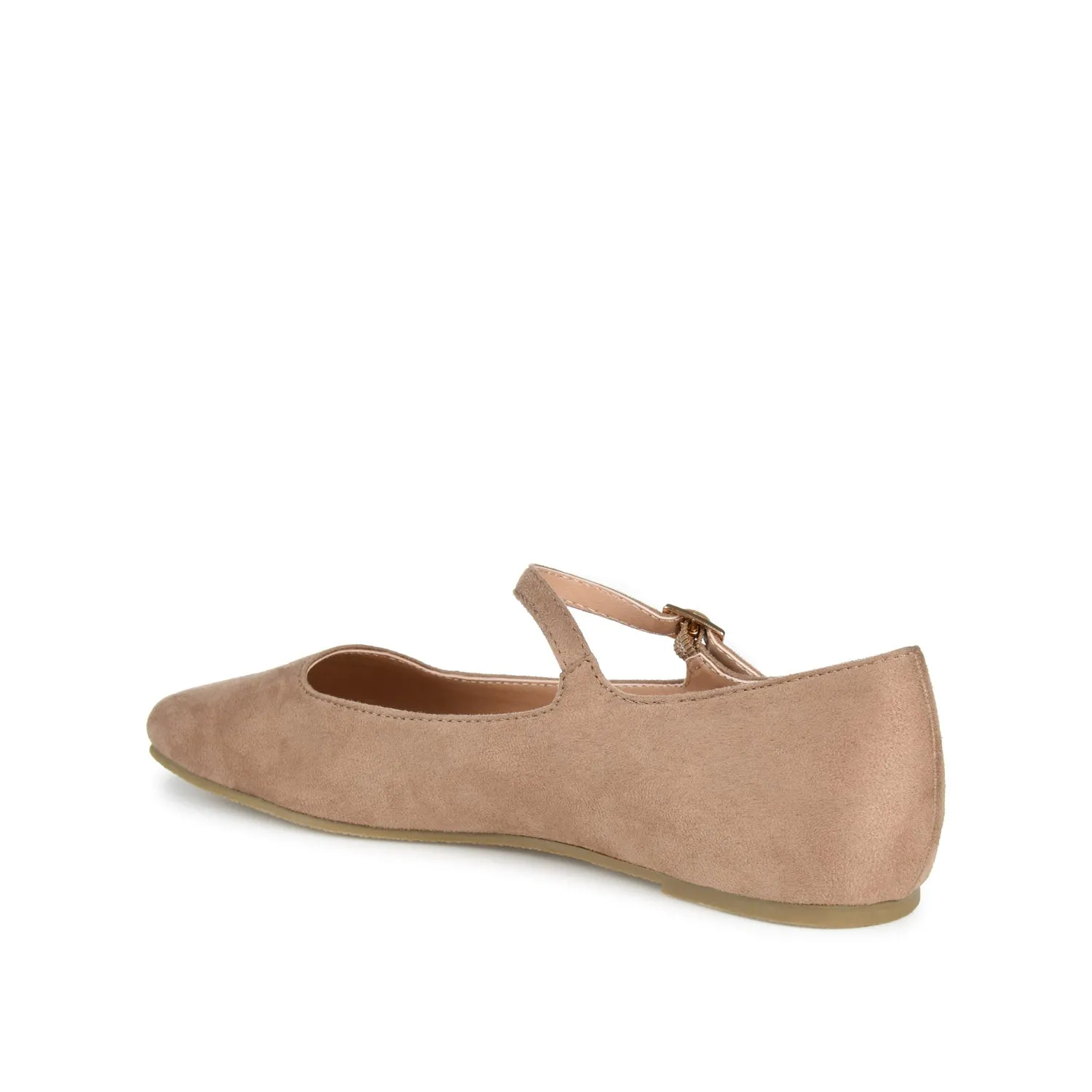 CARRIE FAUX SUEDE BALLET FLATS IN WIDE