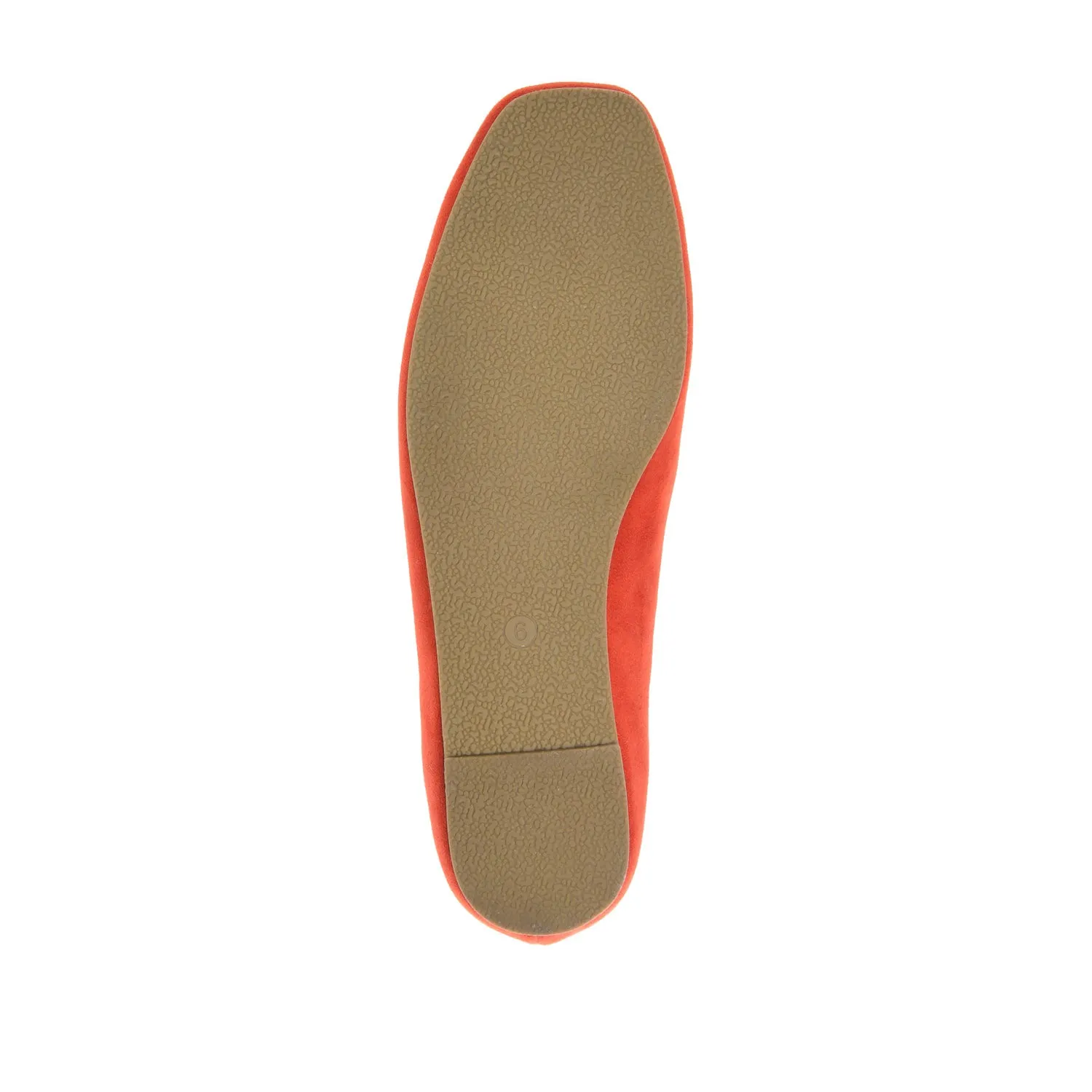 CARRIE FAUX SUEDE BALLET FLATS IN WIDE