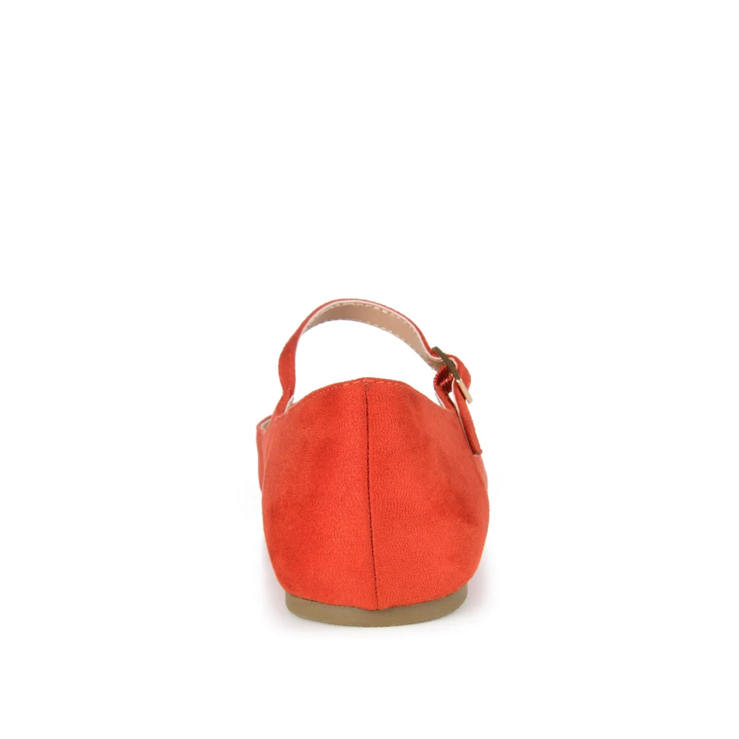CARRIE FAUX SUEDE BALLET FLATS IN WIDE