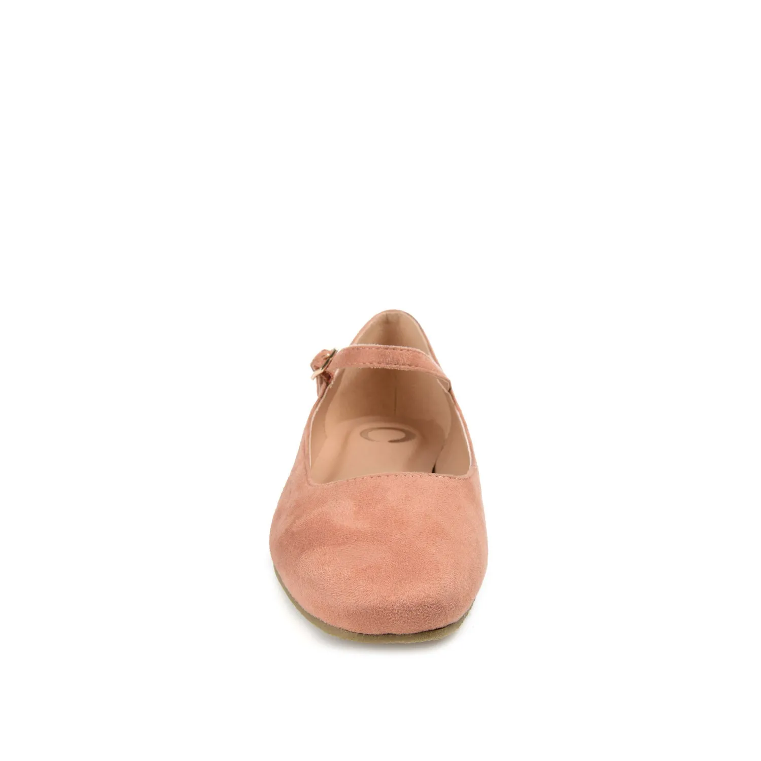 CARRIE FAUX SUEDE BALLET FLATS IN WIDE