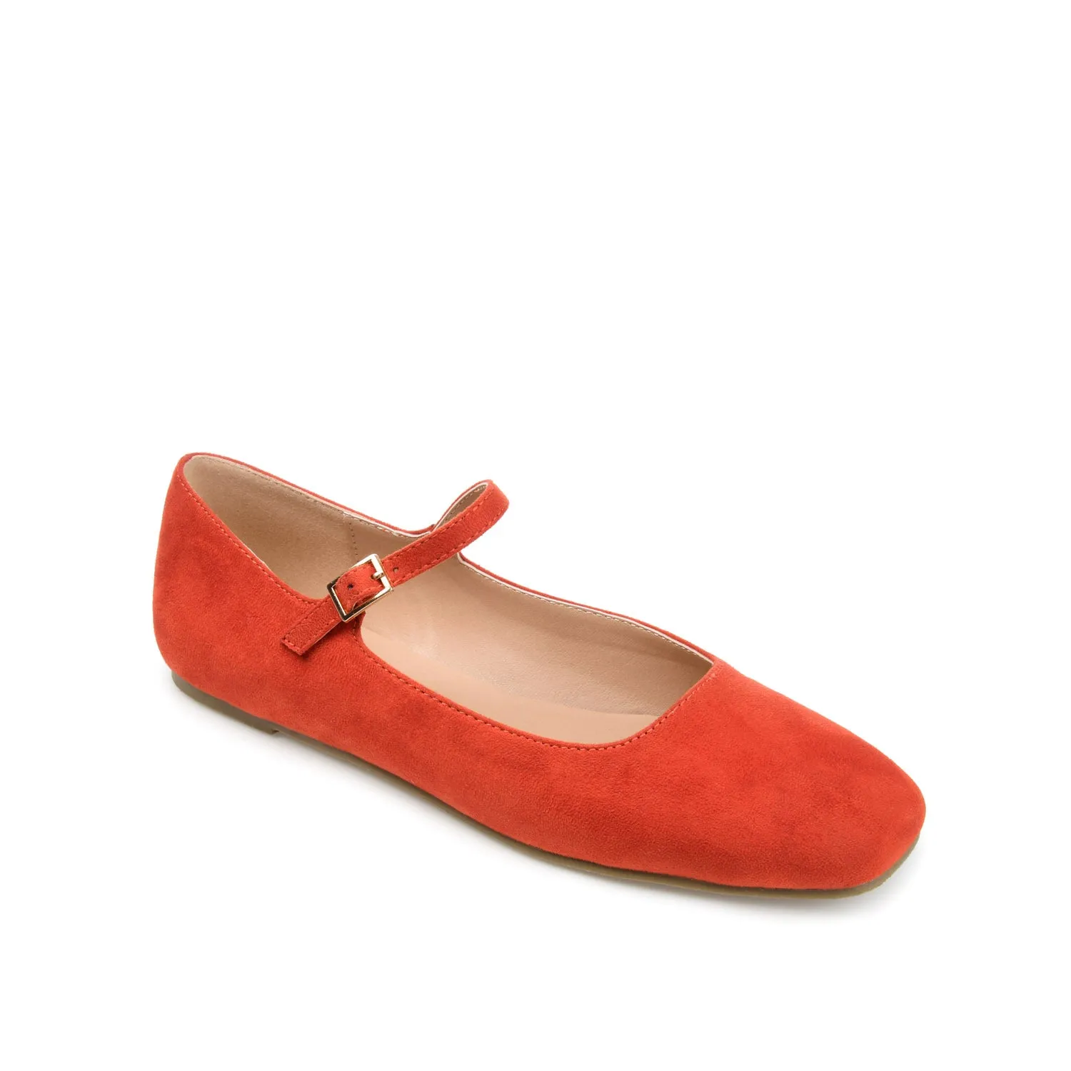 CARRIE FAUX SUEDE BALLET FLATS IN WIDE