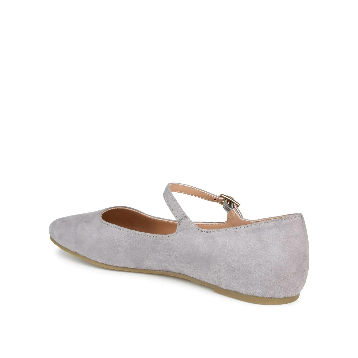 CARRIE FAUX SUEDE BALLET FLATS IN WIDE