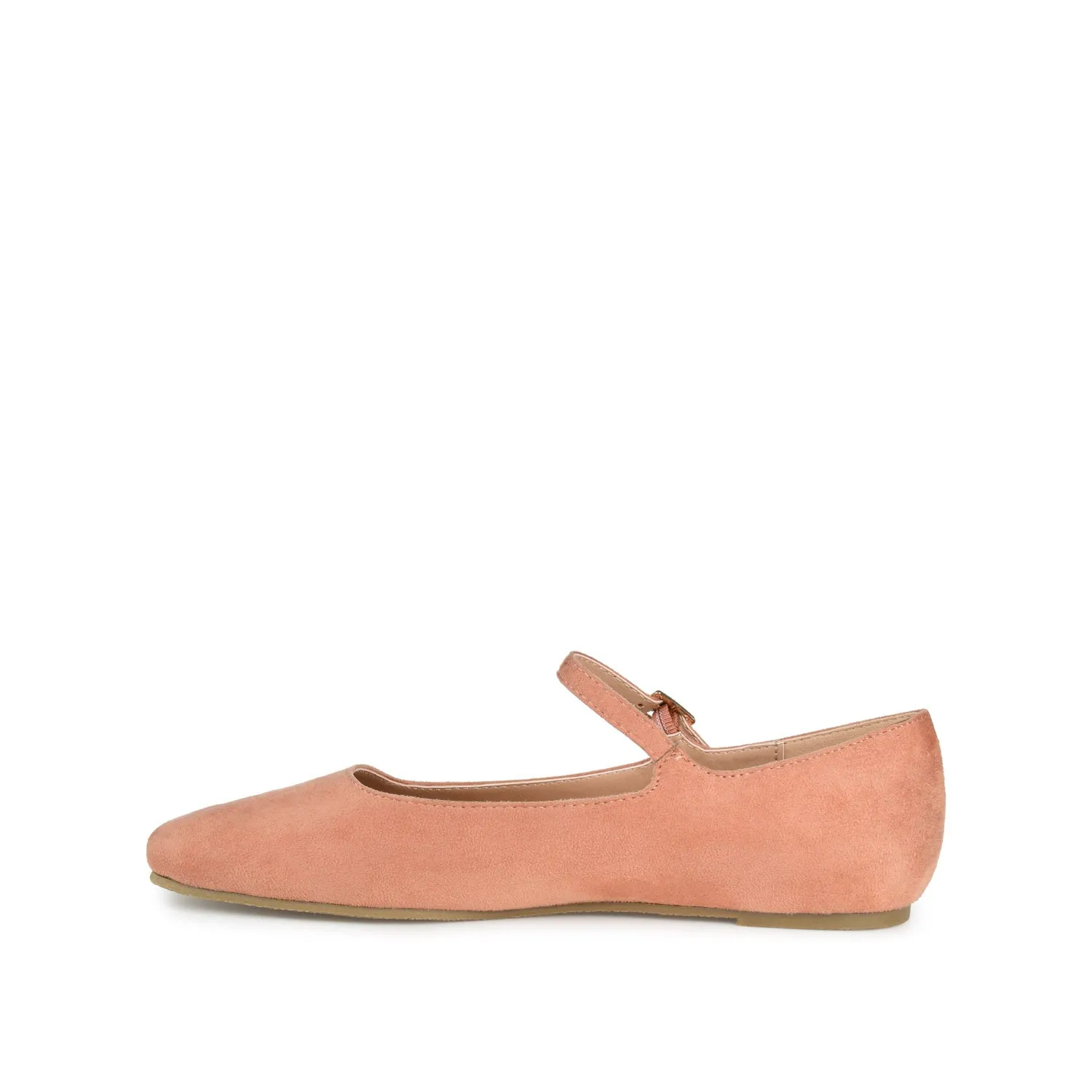 CARRIE FAUX SUEDE BALLET FLATS IN WIDE