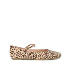 CARRIE FAUX SUEDE BALLET FLATS IN WIDE