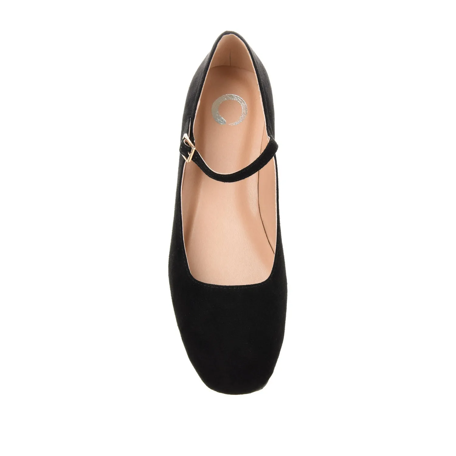 CARRIE FAUX SUEDE BALLET FLATS IN WIDE