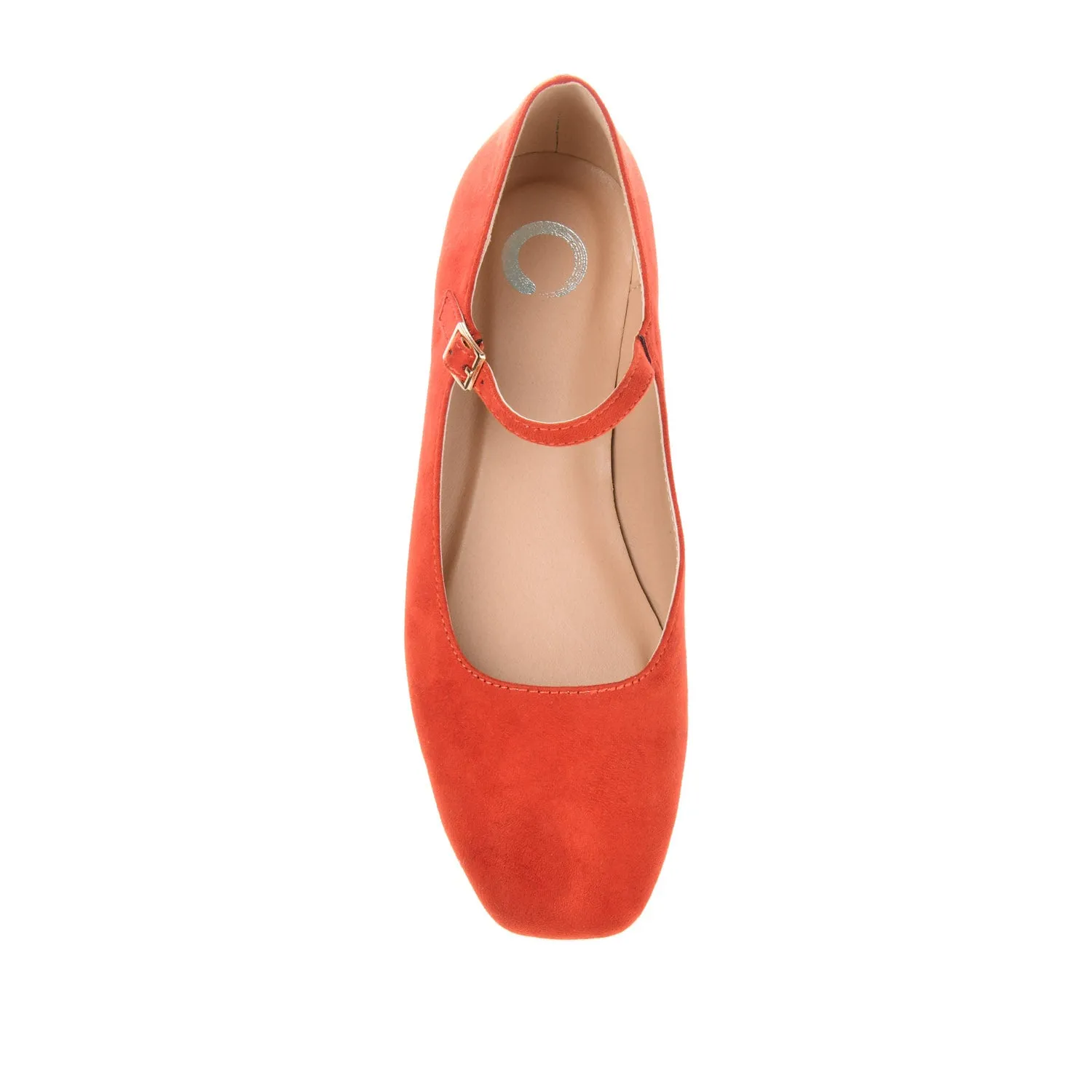 CARRIE FAUX SUEDE BALLET FLATS IN WIDE