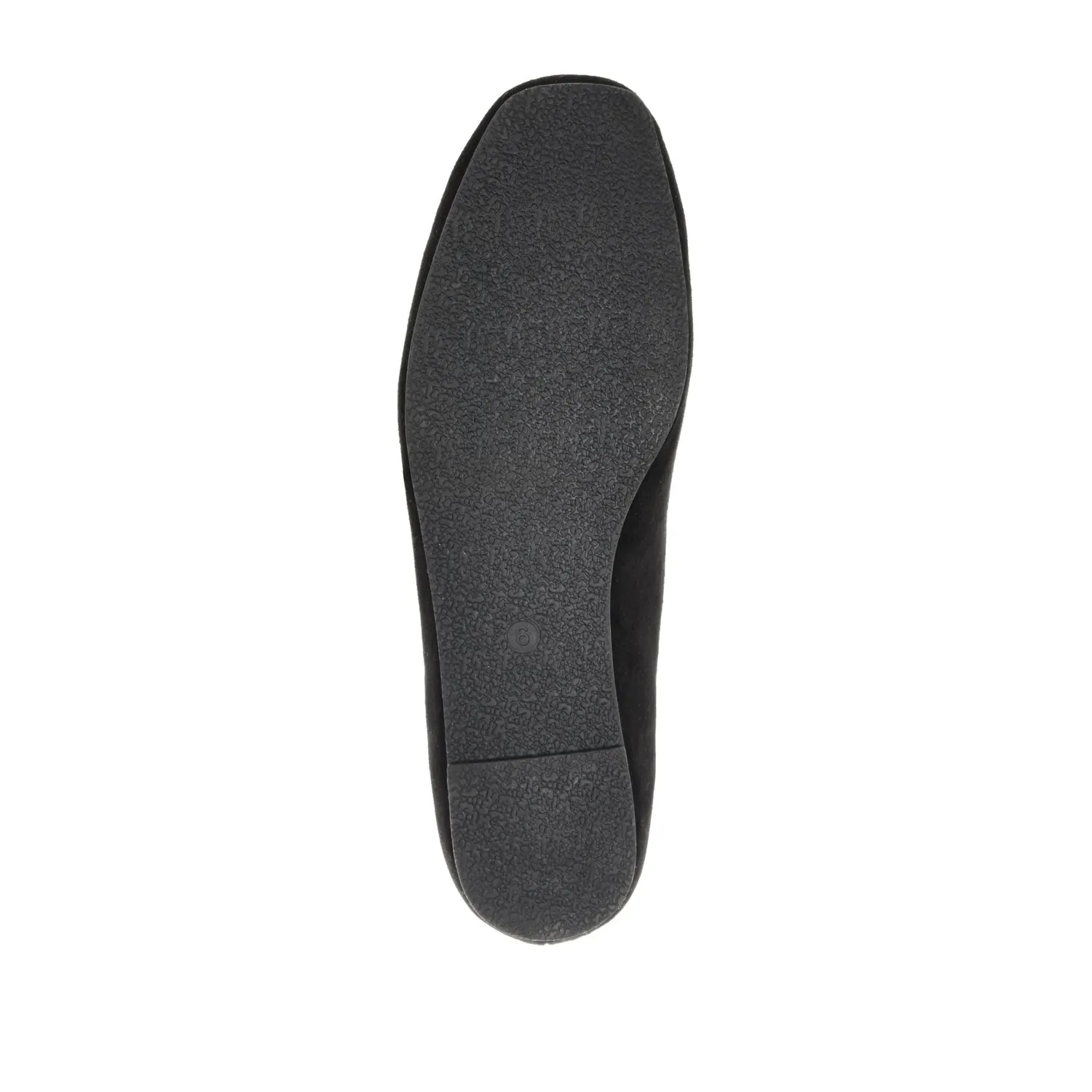 CARRIE FAUX SUEDE BALLET FLATS IN WIDE