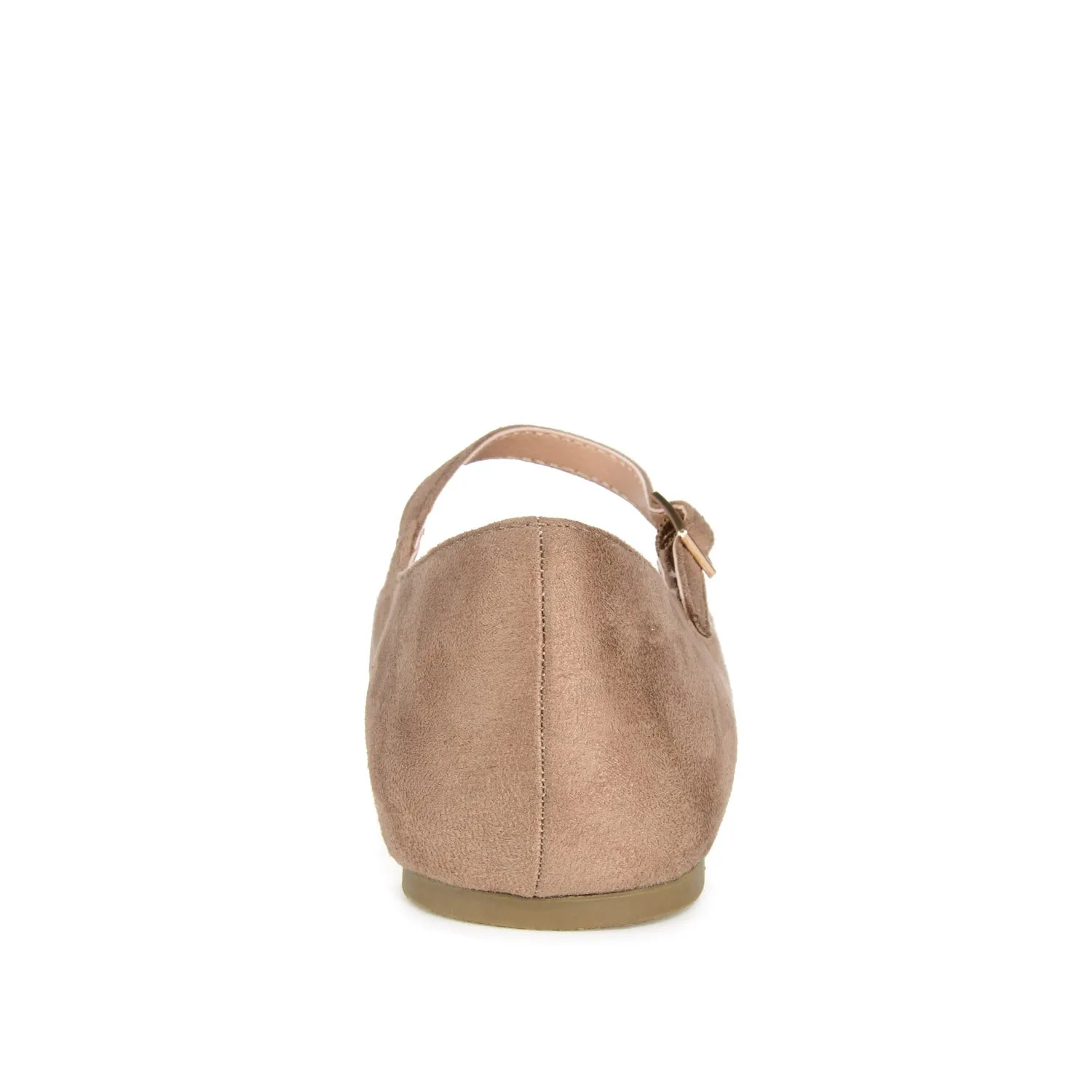 CARRIE FAUX SUEDE BALLET FLATS IN WIDE
