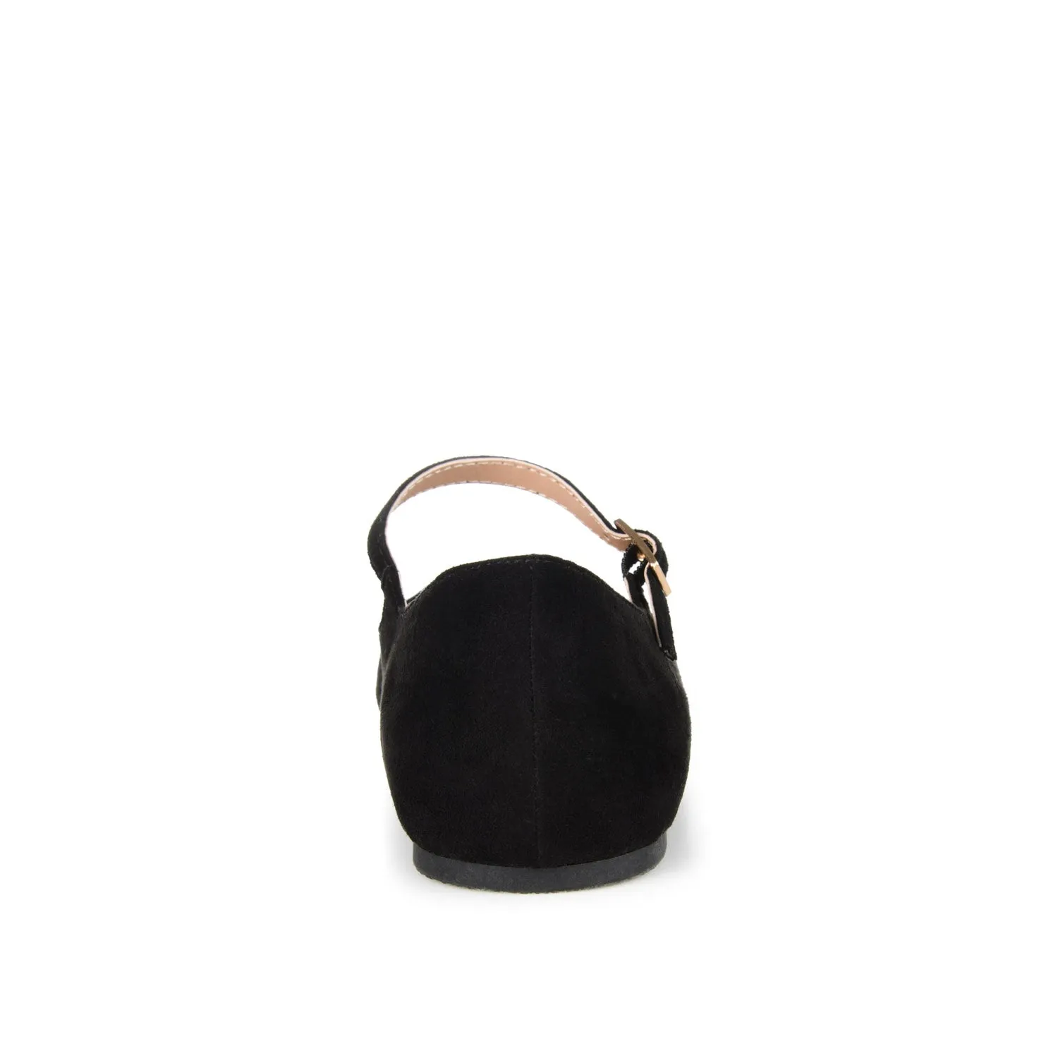 CARRIE FAUX SUEDE BALLET FLATS IN WIDE