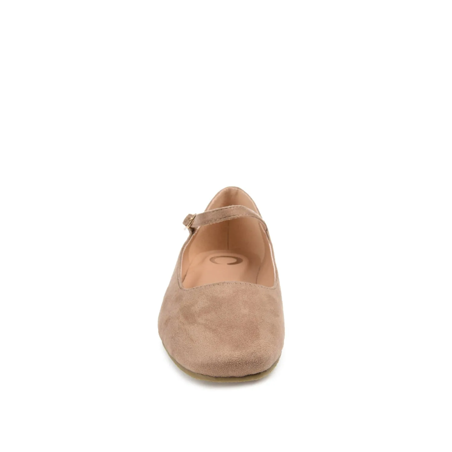 CARRIE FAUX SUEDE BALLET FLATS IN WIDE