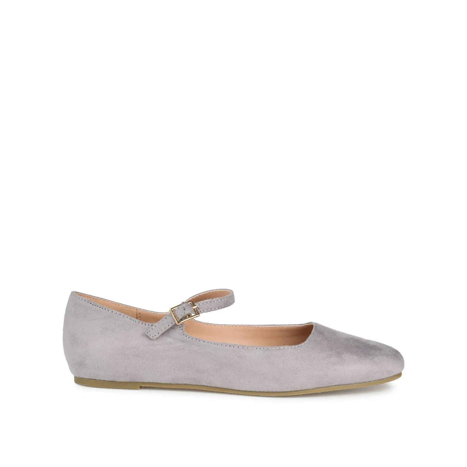 CARRIE FAUX SUEDE BALLET FLATS IN WIDE