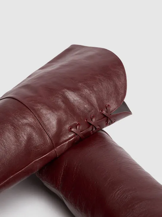 Chloé   85mm Eve leather over-the-knee boots 
