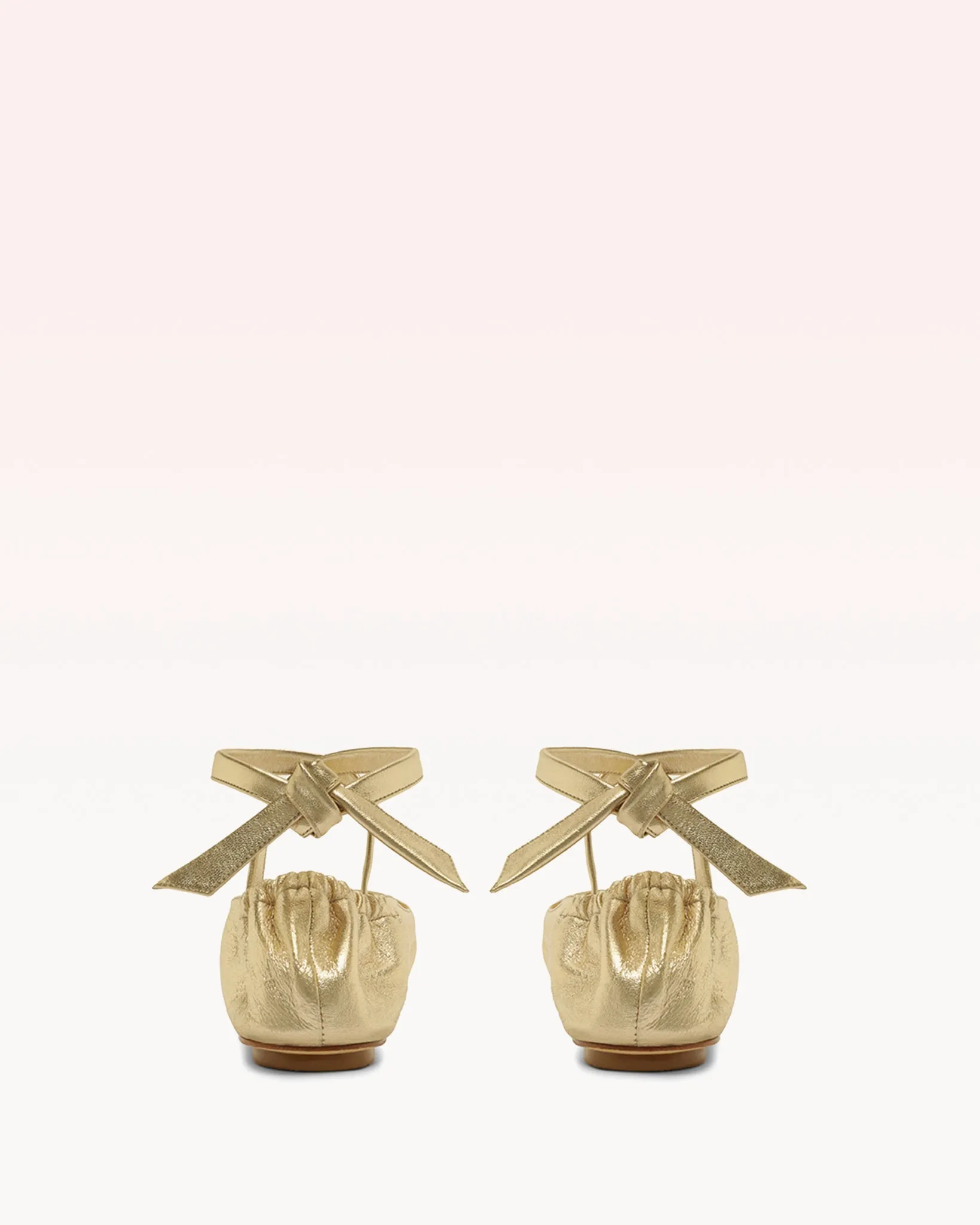Clarita Ballet Flat Metallic Golden