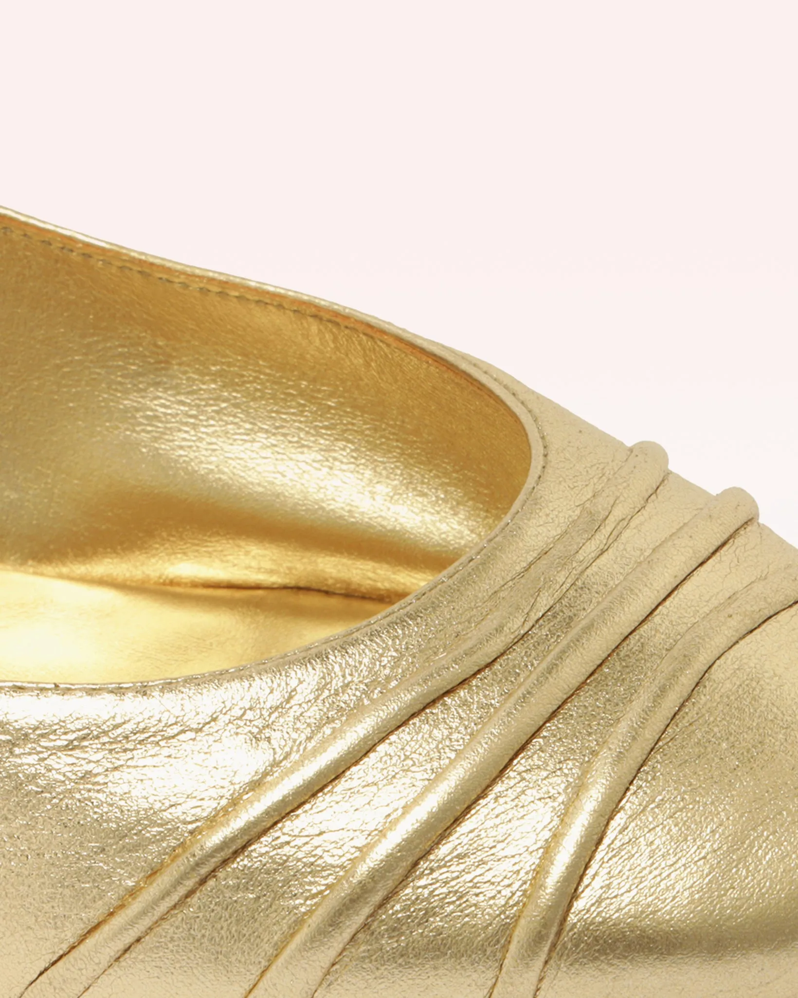 Clarita Ballet Flat Metallic Golden