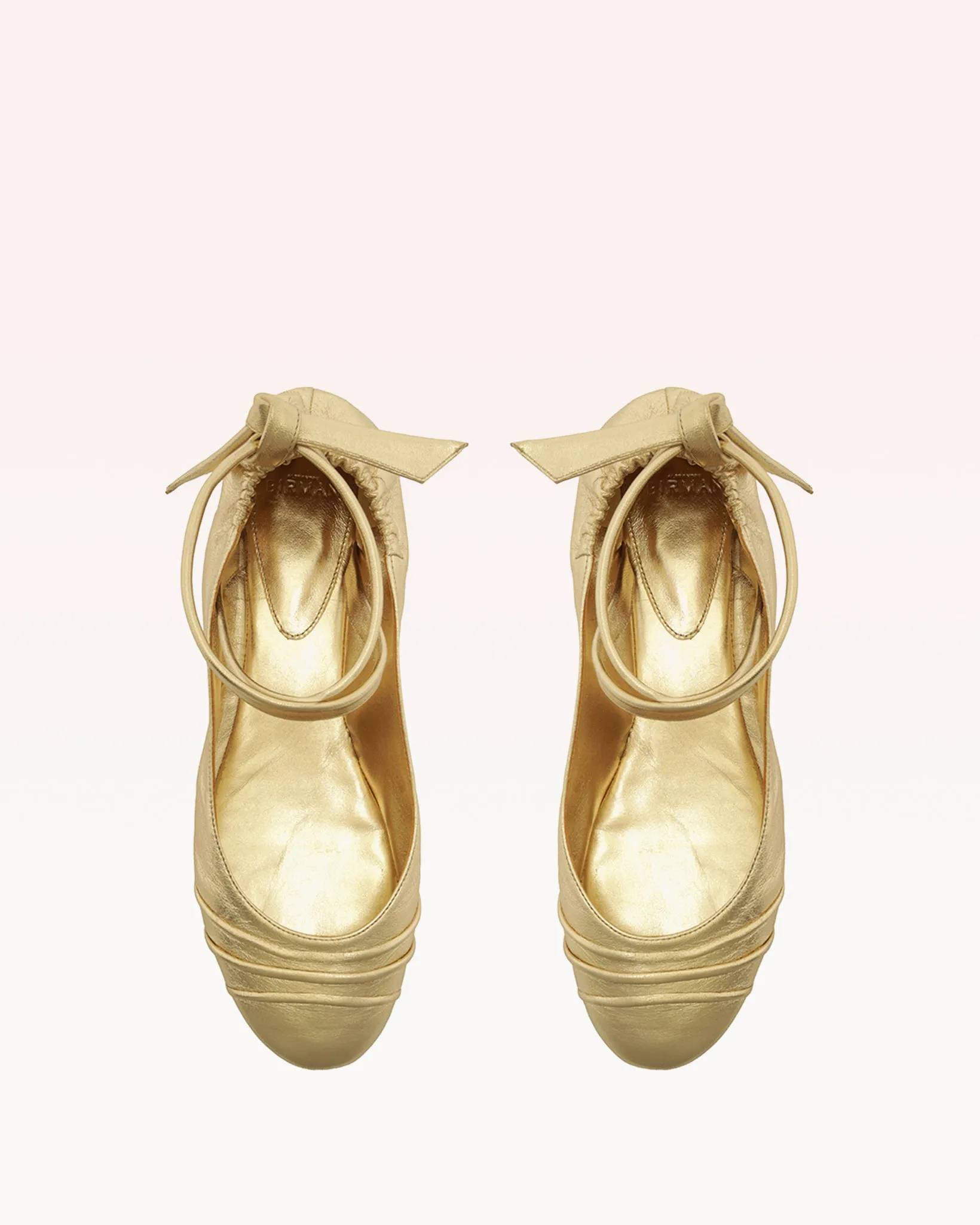 Clarita Ballet Flat Metallic Golden