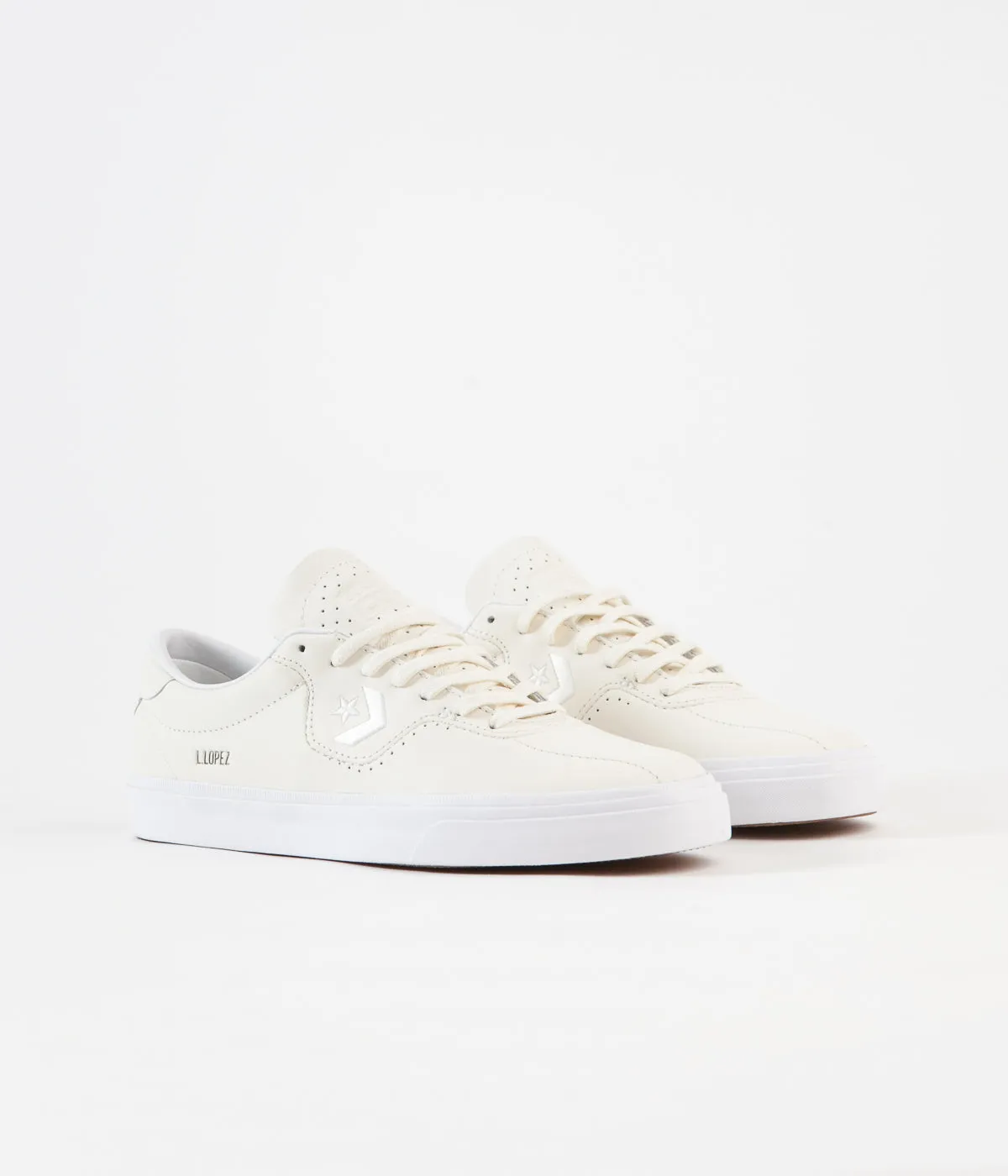 Converse Louie Lopez Pro Ox Shoes - Egret / Egret / White