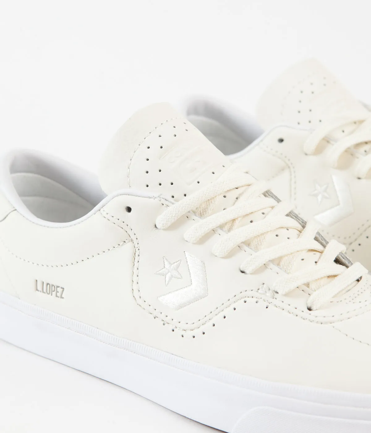 Converse Louie Lopez Pro Ox Shoes - Egret / Egret / White