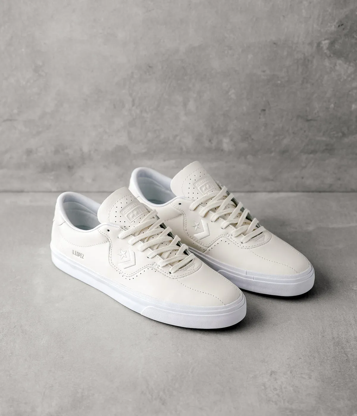 Converse Louie Lopez Pro Ox Shoes - Egret / Egret / White