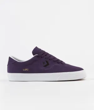 Converse Louie Lopez Pro Ox Suede Shoes - Grand Purple / Black / White