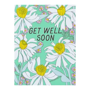 Daisies Get Well Soon Card by Banquet Workshop