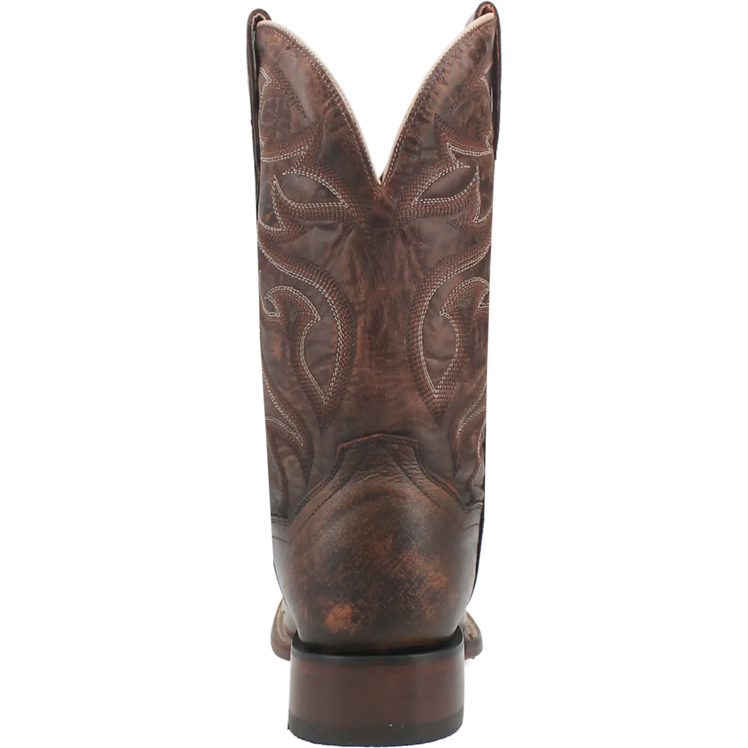 Dan Post Cognac/Brown Clyde Smooth Ostrich Round Toe Boots for Men