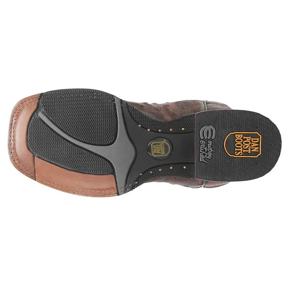 Dillinger Full Quill Ostrich Square Toe Cowboy Boot