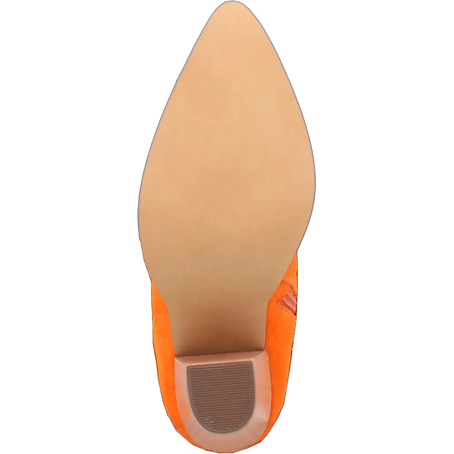 Dingo Womens Crazy Train Orange Suede Fashion Boots