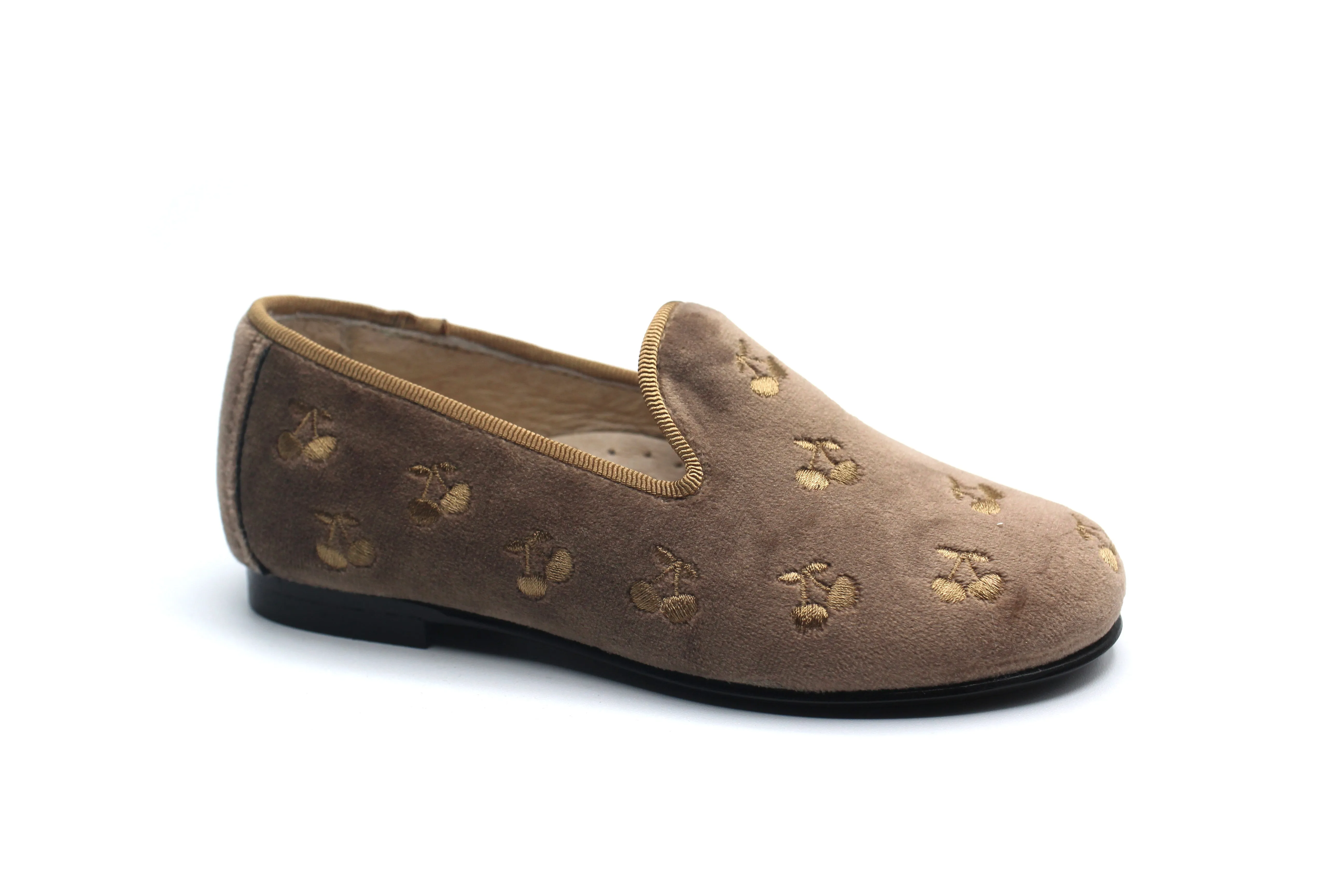 Don Louis Taupe Mini Cherries Smoking Shoe