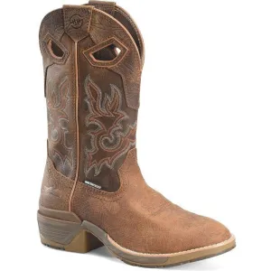 Double H Men's Phantom Rider League 12" U Toe WP Western Work Boot -Brown- DH5427