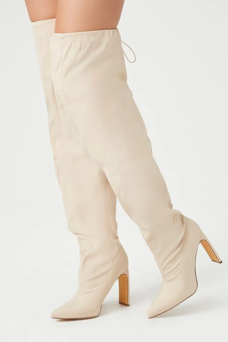 Drawstring Over-the-Knee Boots