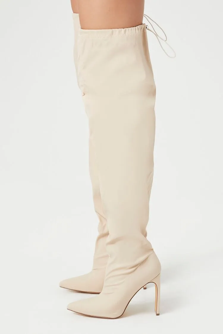 Drawstring Over-the-Knee Boots