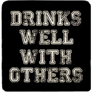 Drinks Well - Black Coaster