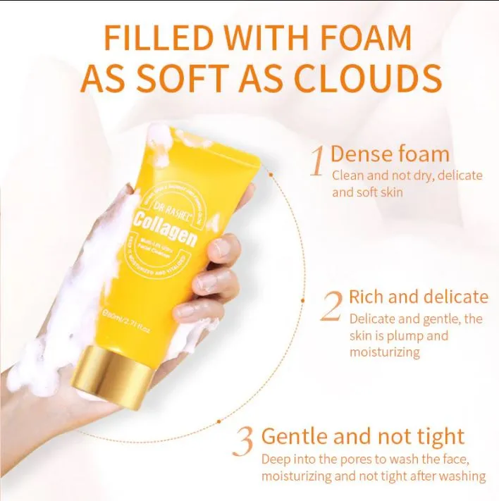 DR.RASHEL Collagen Multi-Lift Ultra Essence Facial Cleanser Face Wash 80ml DRL- 1676