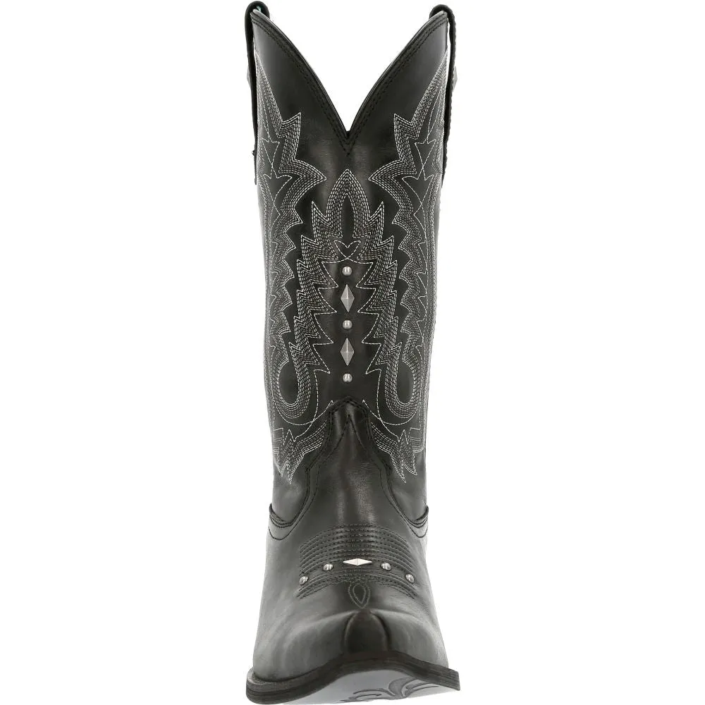 'Durango' Women's 12" Crush™ Western Snip Toe - Midnight