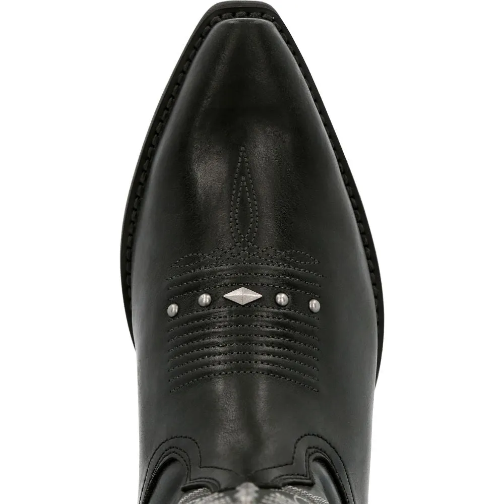 'Durango' Women's 12" Crush™ Western Snip Toe - Midnight