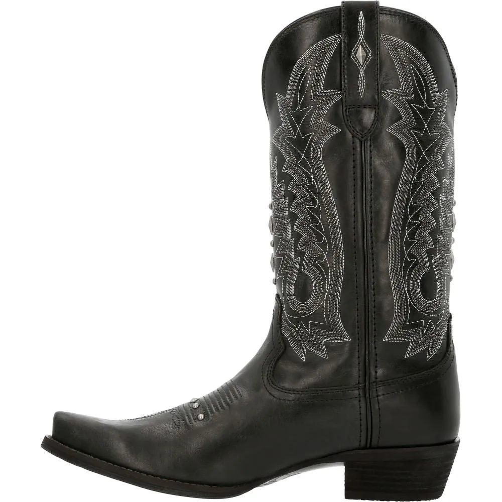'Durango' Women's 12" Crush™ Western Snip Toe - Midnight